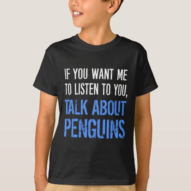 Funny Penguins T Shirt (Front)