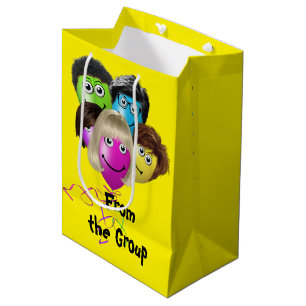 Funny People Birthday Balloons  Medium Gift Bag