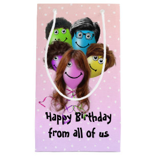 Funny People Birthday Party Balloons  Small Gift Bag