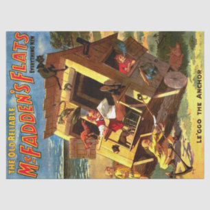 Funny People Chicken Cat Pig Decoupage Tissue Paper