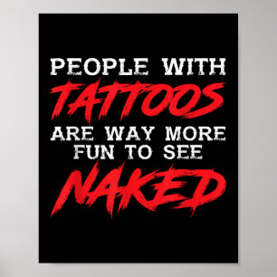 Funny People With Tattoos _ Tattooed Inked _ Tatto Poster