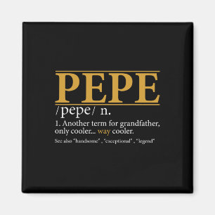 Funny Pepe Definition Fathers Day Gift Grandpa Gif Magnet