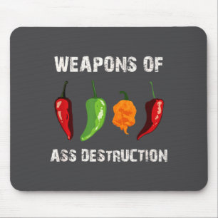Funny Pepper Chili Head Scy Hot Foods Mouse Mat