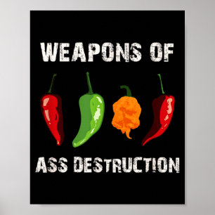 Funny Pepper Chili Head Scy Hot Foods  Poster