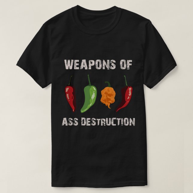 Funny pepper chili head spicy hot foods  T-Shirt (Design Front)