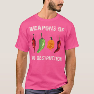 Funny Pepper Chilli Head Spicy Hot Foods T-Shirt