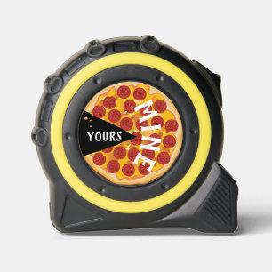 Funny pepperoni pizza cute party red black 1