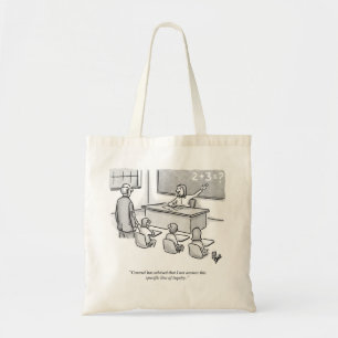 Funny Percenters Classroom Lawyer Cartoon Humour Tote Bag