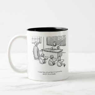 Funny Percenters Classroom Lawyer Cartoon Humour Two-Tone Coffee Mug