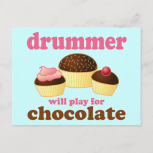 Funny Percussion Drummer Postcard