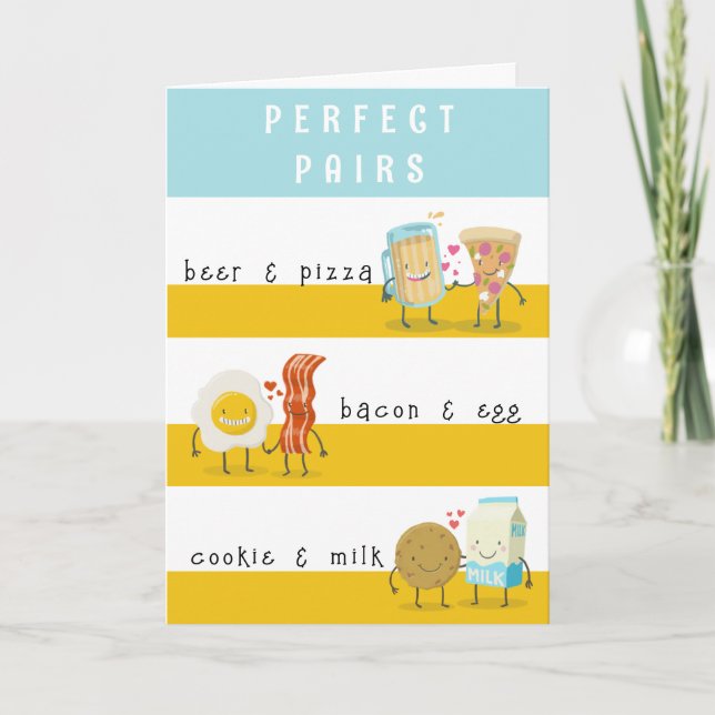 FUNNY PERFECT PAIR ANNIVERSARY CARD (Front)