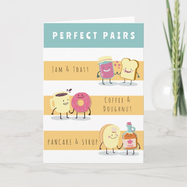 FUNNY PERFECT PAIR ANNIVERSARY CARD (Front)