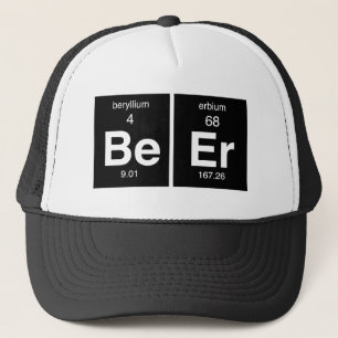 Funny Periodic table "Beer" Trucker Hat