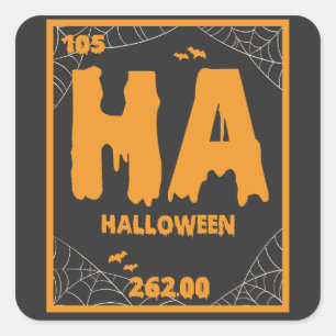 Funny Periodic Table of Halloween Chemistry Gift Square Sticker