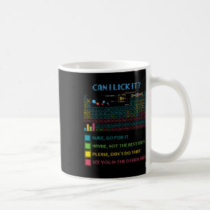 Funny Periodic Table Science Can I Lick It Chemist Coffee Mug
