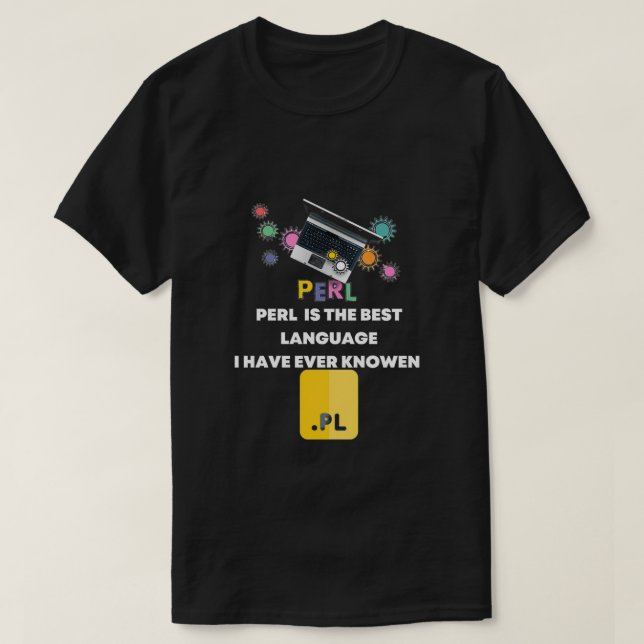 Funny PERLs Users Developer Gift JAVA IS THE BEST  T-Shirt (Design Front)