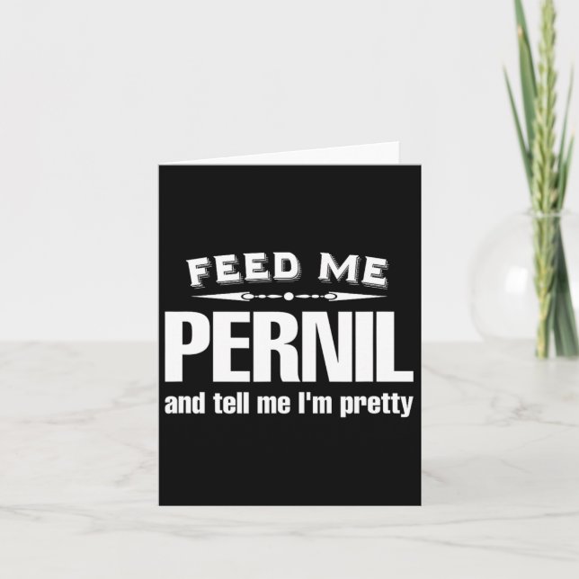 Funny Pernil Lover Meat  Card (Front)
