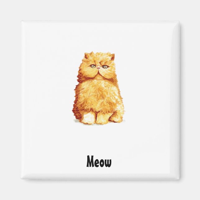 Funny Persian Cat Magnet (Front)