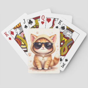 Funny Persian Kawaii Cat Playing Cards
