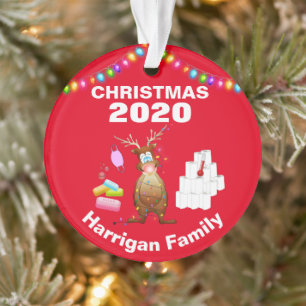Funny Personalised 2020 Covid Christmas Tree Ornament
