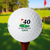 Funny Personalised 40th Birthday Gift for Golfer