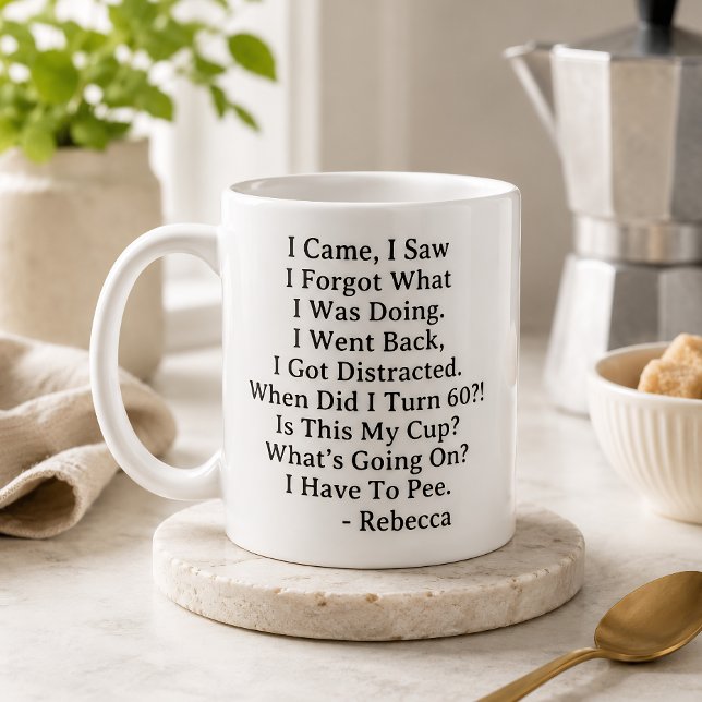 Funny Personalised 60th Birthday Coffee Mug (Creator Uploaded)