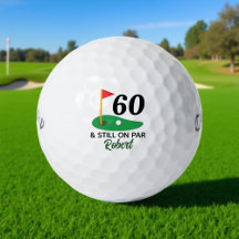 Funny Personalised 60th Birthday Gift for Golfer
