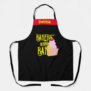 Funny Personalised Apron - Baker's Gonna Bake