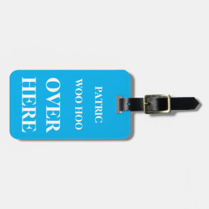 Funny Personalised Bag Attention Luggage Tag