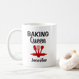 Funny Personalised  Baking Queen Coffee Mug