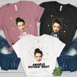 Funny Personalised Birthday Party Custom Photo<br><div class="desc">Make your next birthday celebration unforgettable with our Funny Personalised Birthday Party Custom Photo Tri-Blend Shirt. This unique shirt is perfect for adding a fun and personalised touch to your party, featuring a custom face design that’s sure to get everyone laughing. Whether it’s your face or a friend’s, the high-quality...</div>