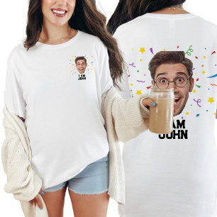 Funny Personalised Birthday Party Custom Photo T-Shirt