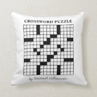 Funny Personalised Black White Crossword Puzzle
