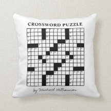 Funny Personalised Black White Crossword Puzzle
