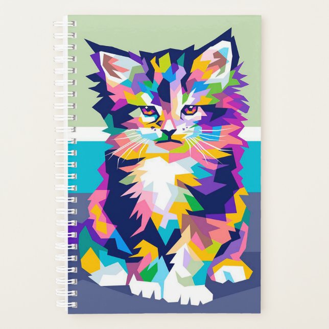 Funny Personalised Cat Owners Gift Planner (Front)