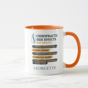 Funny Personalised Chiropractic Side Effects Gag Mug