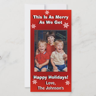 Funny Personalised Christmas Holiday Card