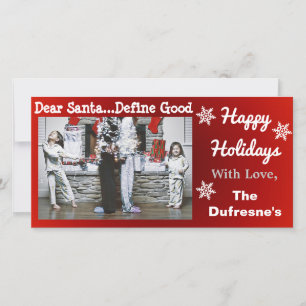 Funny Personalised Christmas Holiday Card