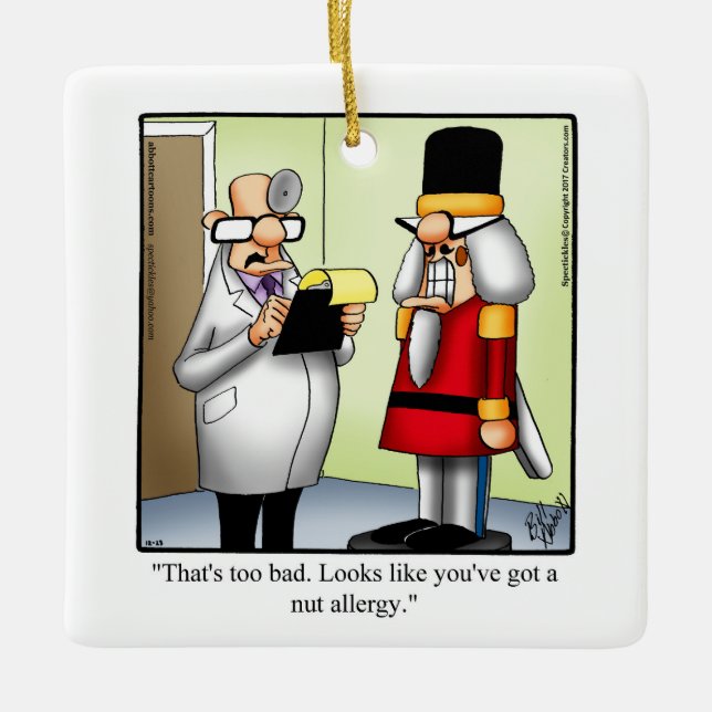 Funny Personalised Christmas Ornament Gift (Front)