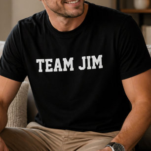 Funny Personalised Custom Team Jim Birthday  T-Shirt
