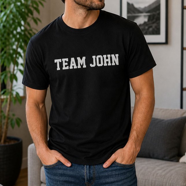 Funny Personalised Custom Team John Birthday  T-Shirt (Creator Uploaded)