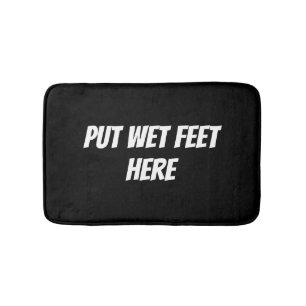 funny Personalised Custom text  Bath Mat