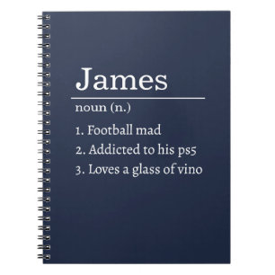 Funny Personalised Dictionary Name Definition Notebook