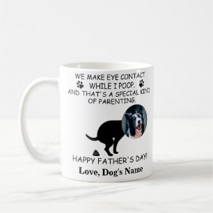 Funny Personalised Dog Dad, Dog Poop Father's day Coffee Mug