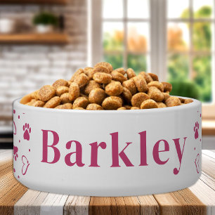 Funny Personalised Dog Dish Pet Bowl