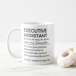 Funny Personalised Executive Assistant Definition  Coffee Mug