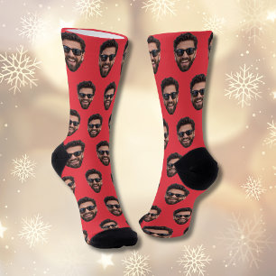 Funny Personalised Face Photo Crew Socks