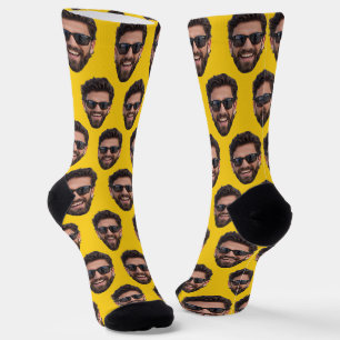 Funny Personalised Face Photo Crew Socks