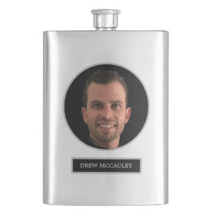 FUNNY Personalised Face Photo Groomsman Gift Hip Flask