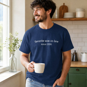 Funny Personalised Favourite Son in Law Birthday T-Shirt